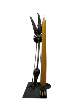 Kerzenhalter Knochenbatik Bird